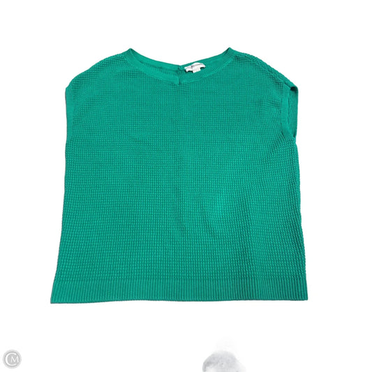 Top Short Sleeve By Christopher And Banks In Green, Size: M