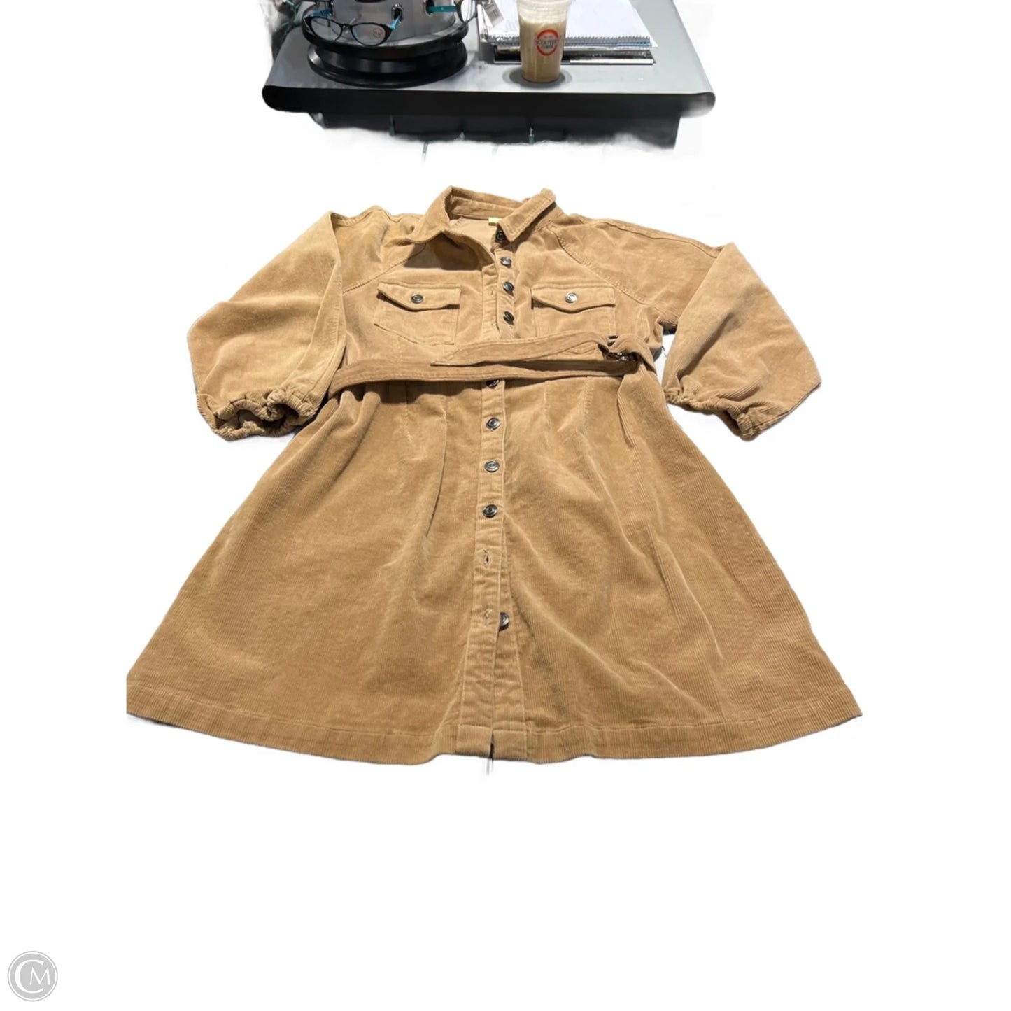 Dress Casual Short By Kori America In Brown, Size: L