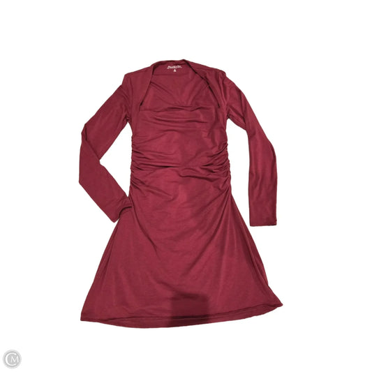 Dress Casual Short By Abercrombie And Fitch In Maroon, Size: M