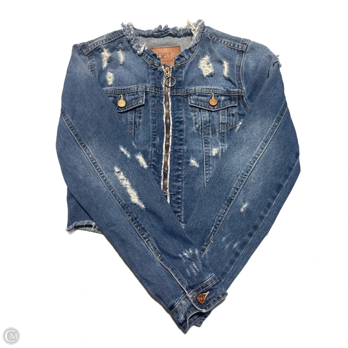 Jacket Denim By Cmc In Blue Denim, Size: S