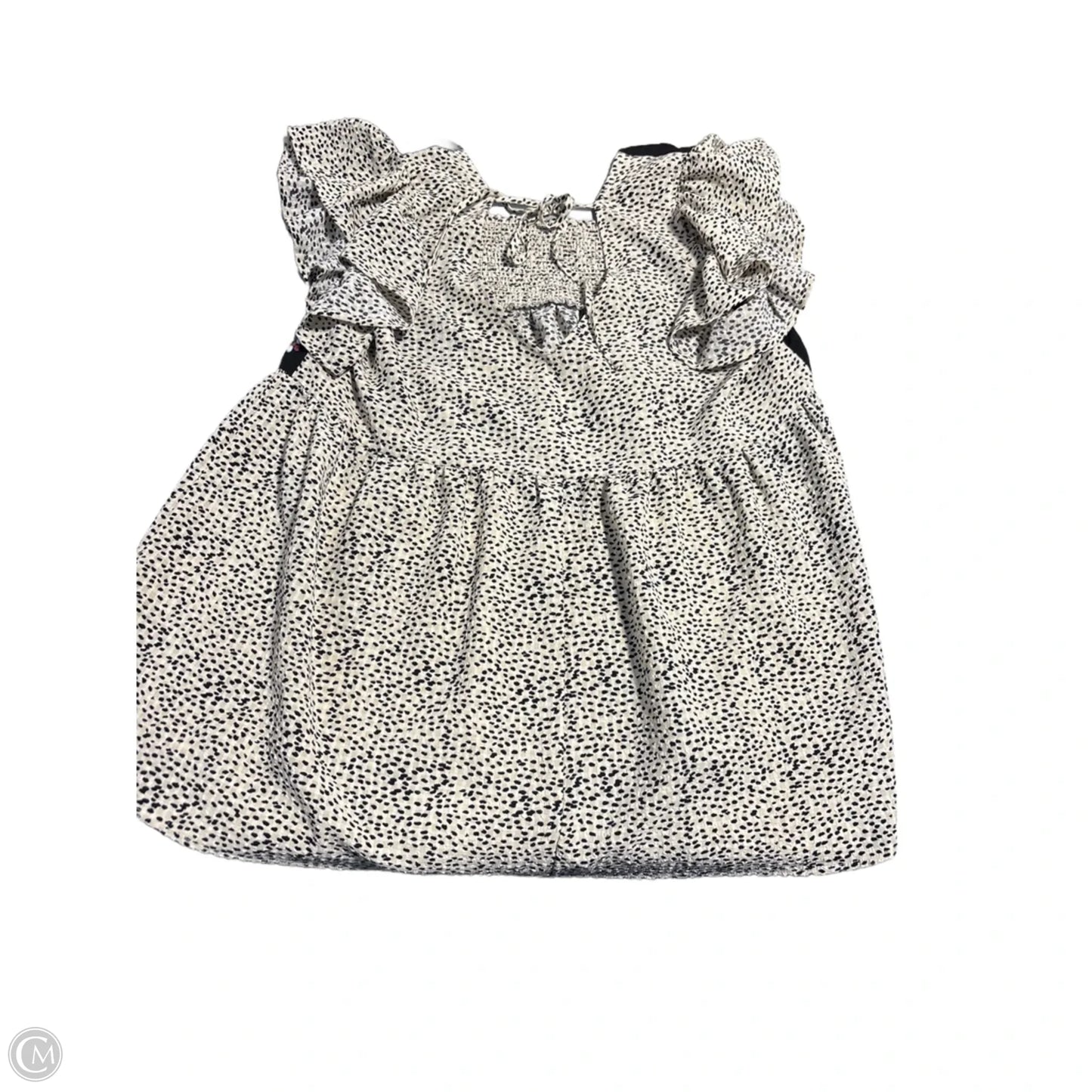 Blouse Short Sleeve By Oddi In Animal Print, Size: 1x