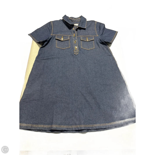 Dress Casual Short By Loft In Blue Denim, Size: L