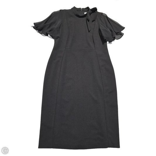 Dress Casual Midi By Calvin Klein In Black, Size: L