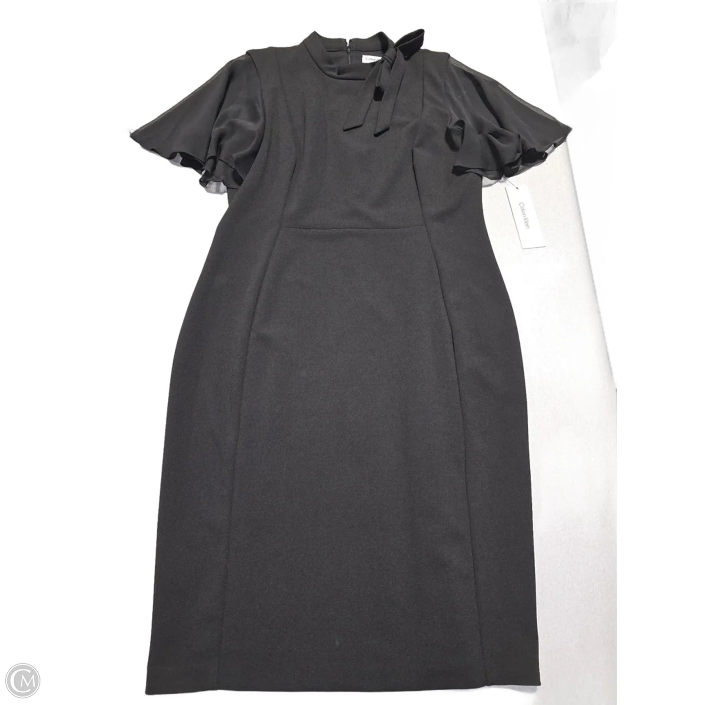 Dress Casual Midi By Calvin Klein In Black, Size: Xl