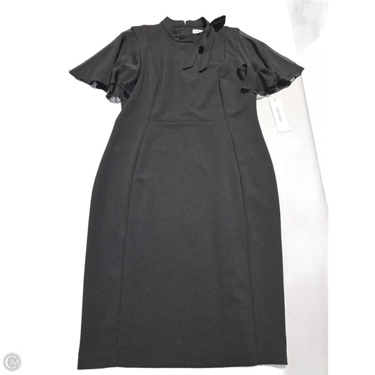 Dress Casual Midi By Calvin Klein In Black, Size: Xl