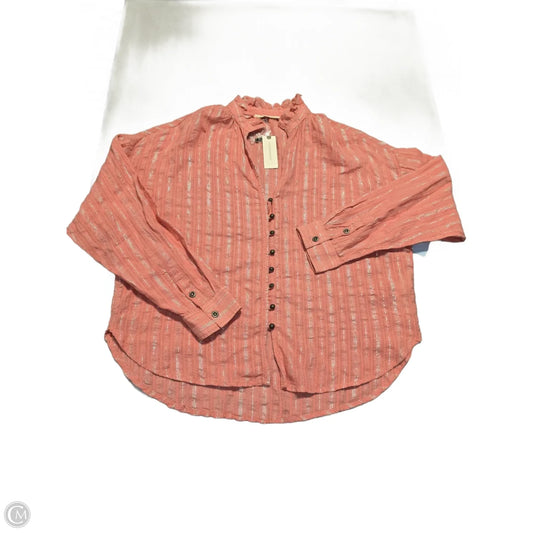 Top Long Sleeve By Pilcro In Coral, Size: Xs