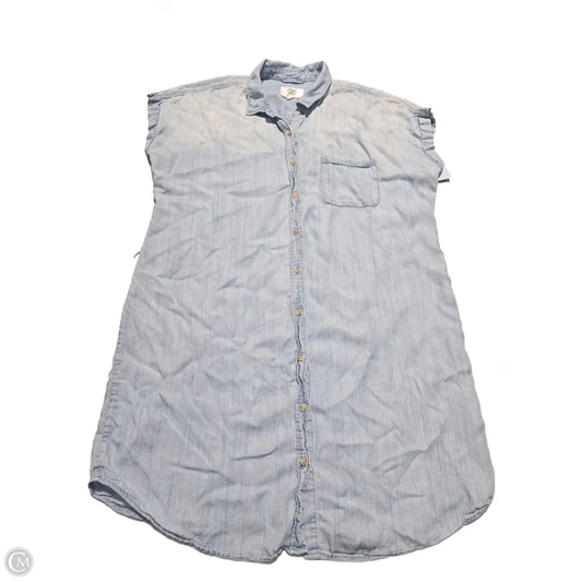 Dress Casual Short By Cosmic Blue Love In Blue, Size: Xl