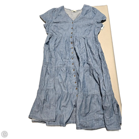Dress Casual Maxi By Sonoma In Blue, Size: Xxl