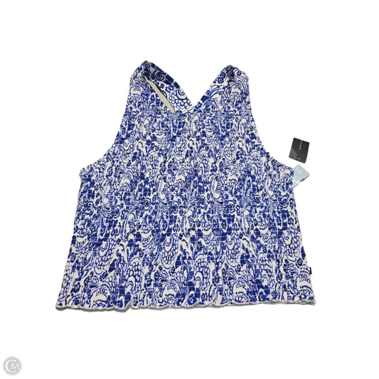 Tank Top By Tommy Hilfiger In Blue & White, Size: Xl