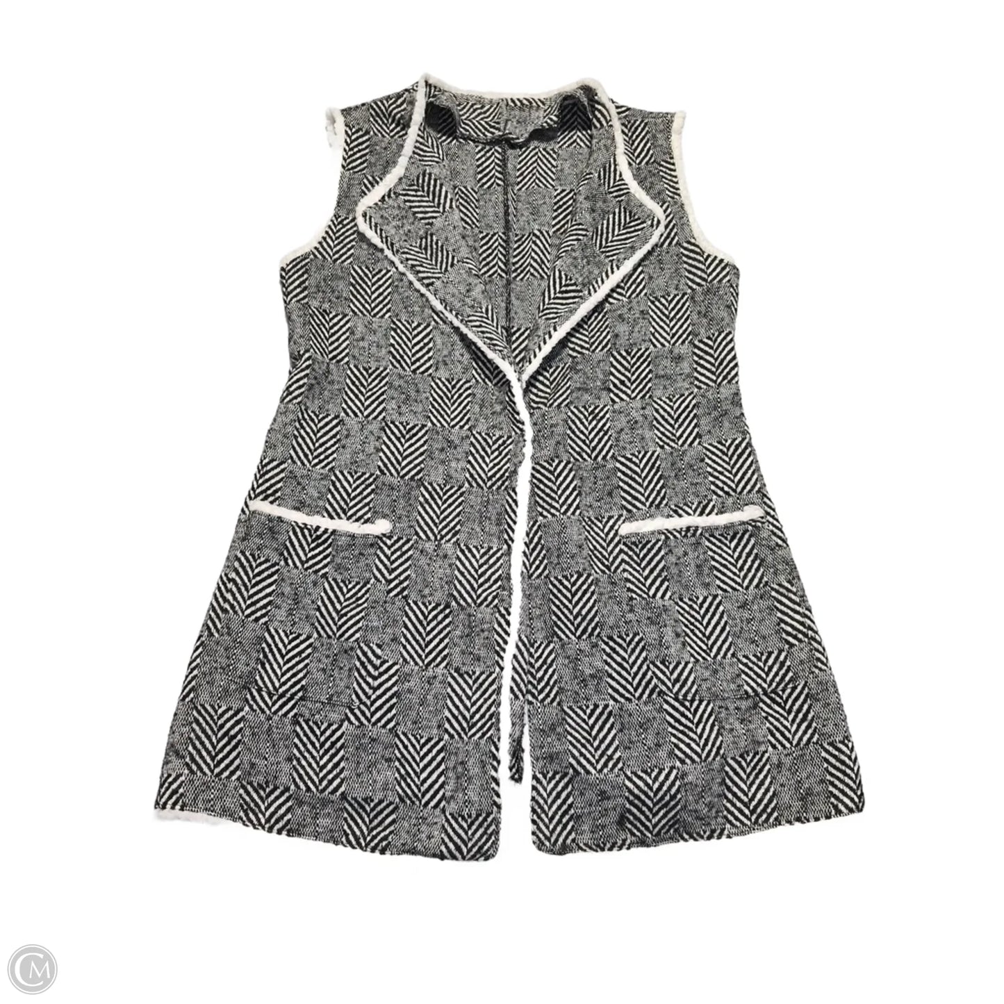 Vest Sweater By Cmc In Black, Size: L