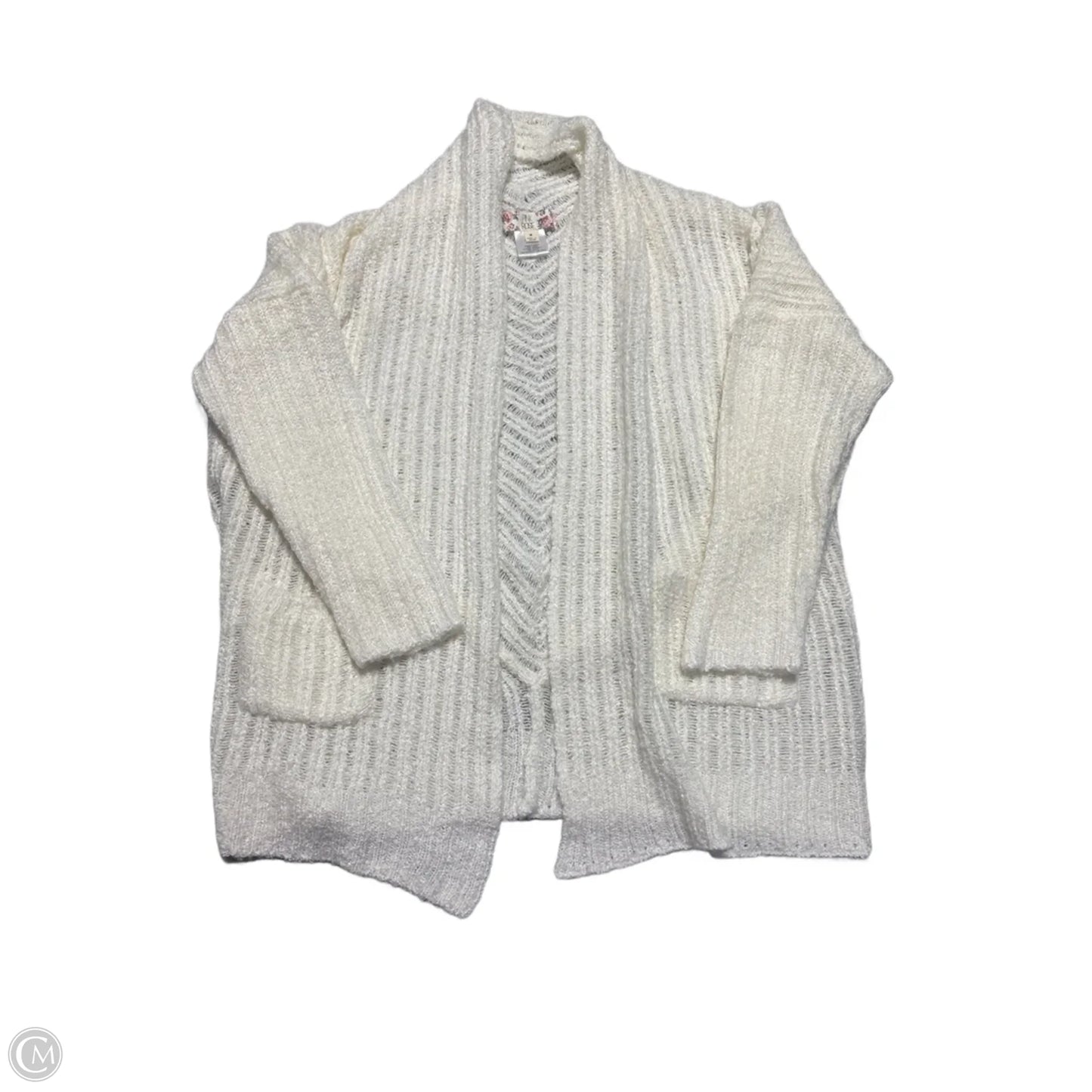 Cardigan By Pink Rose In Cream, Size: M