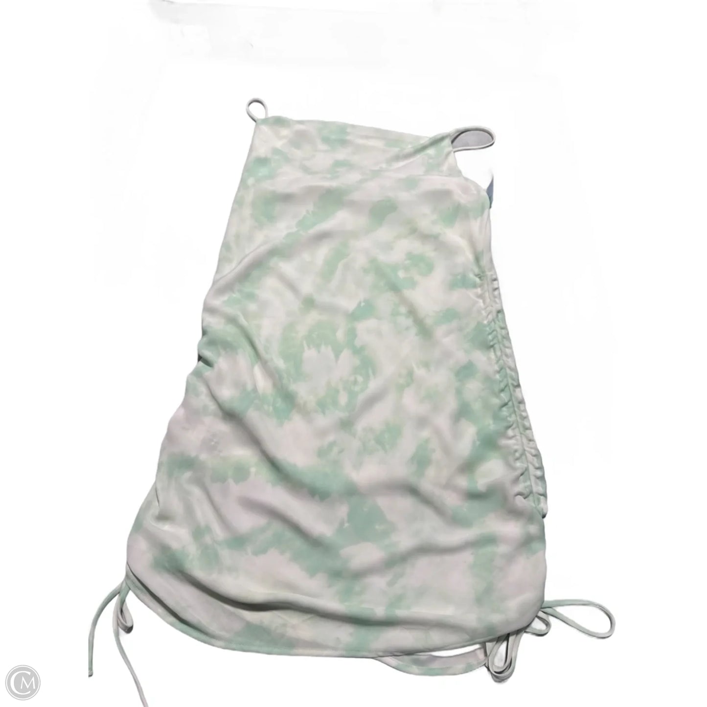 Dress Casual Midi By Gilli In Green & White, Size: L