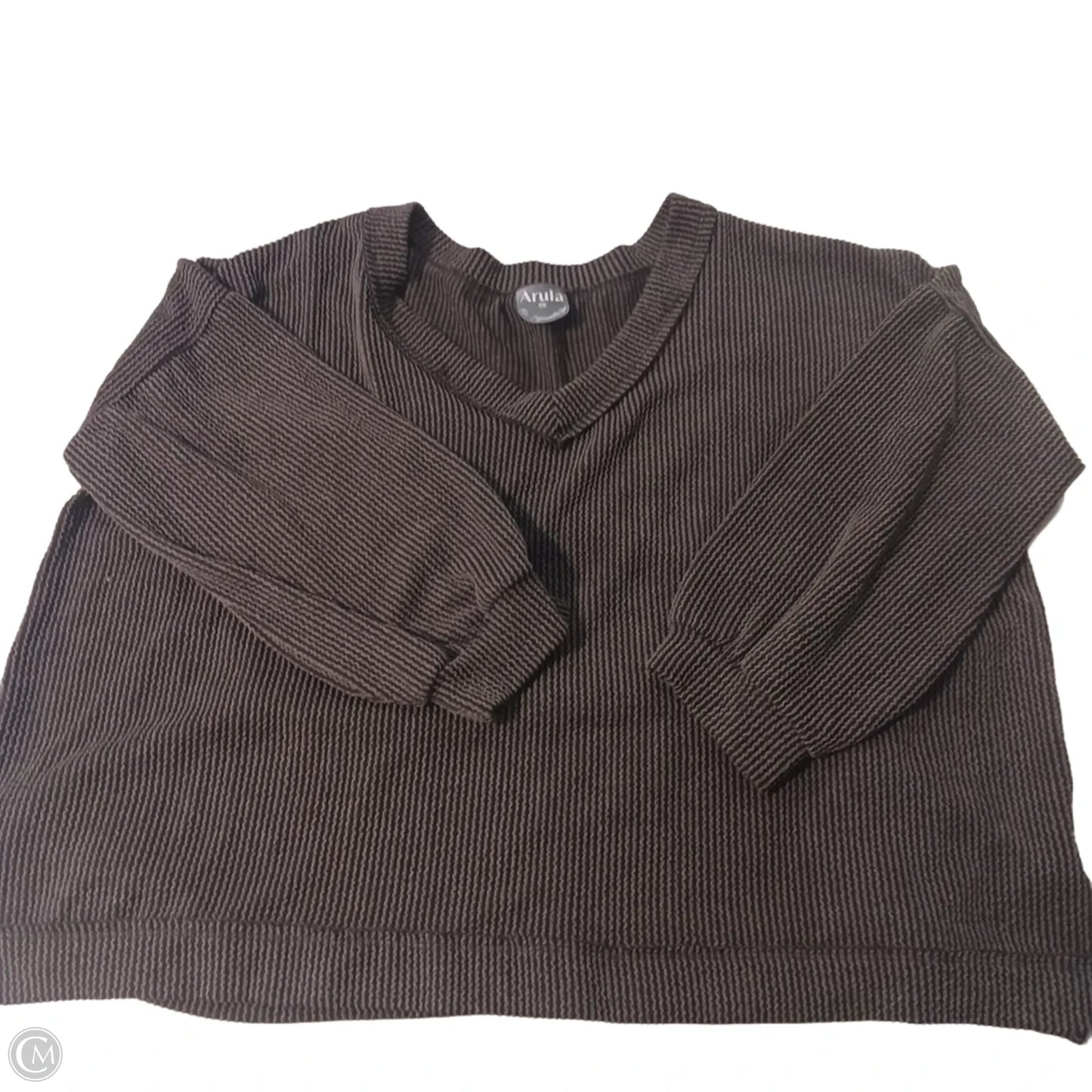 Top Long Sleeve By Arula In Black, Size: 1x