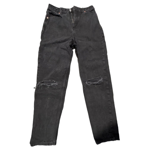 Jeans Straight By Asos In Black, Size: 12