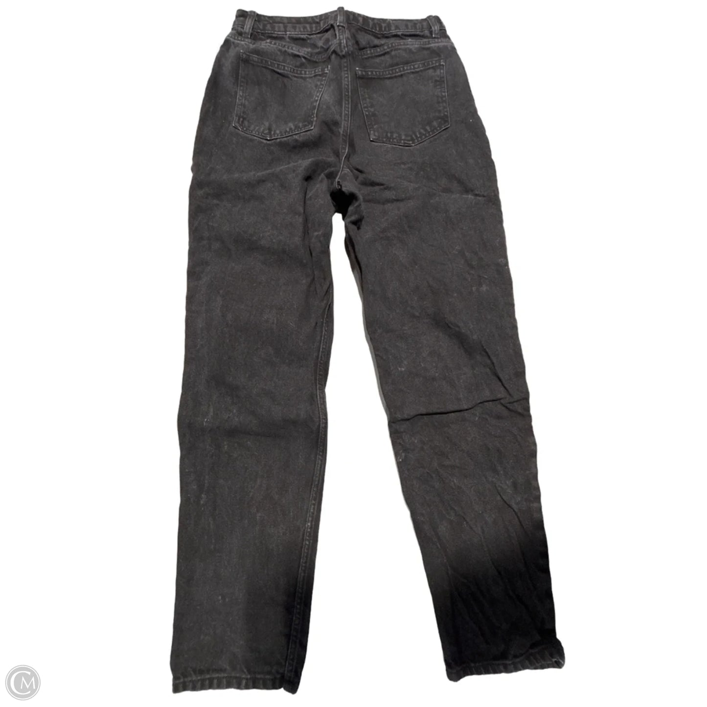 Jeans Straight By Asos In Black, Size: 12
