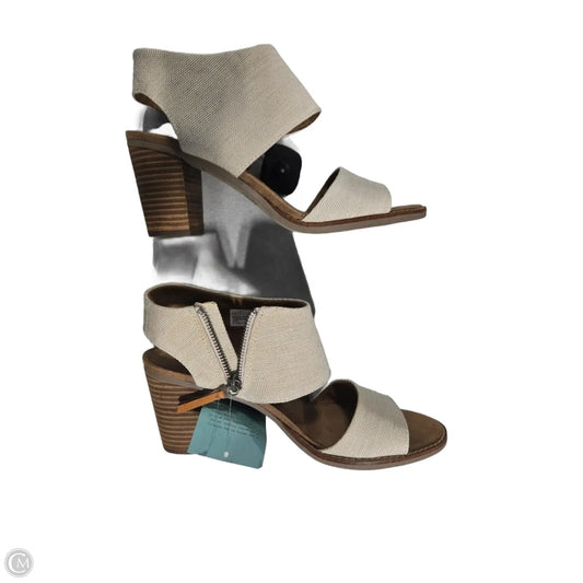 Shoes Heels Block By Toms In Tan, Size: 10