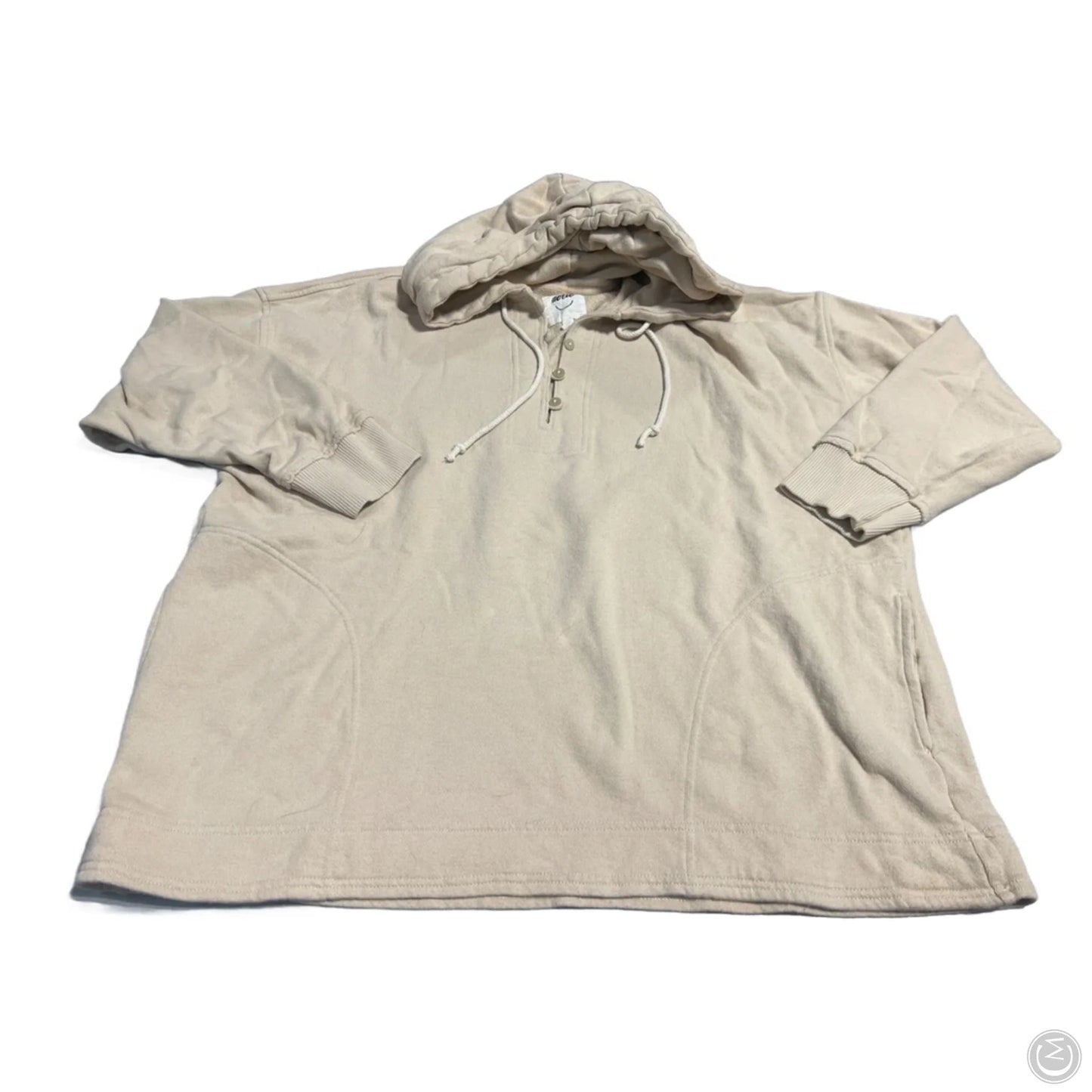 Sweatshirt Hoodie By Aerie In Tan, Size: M