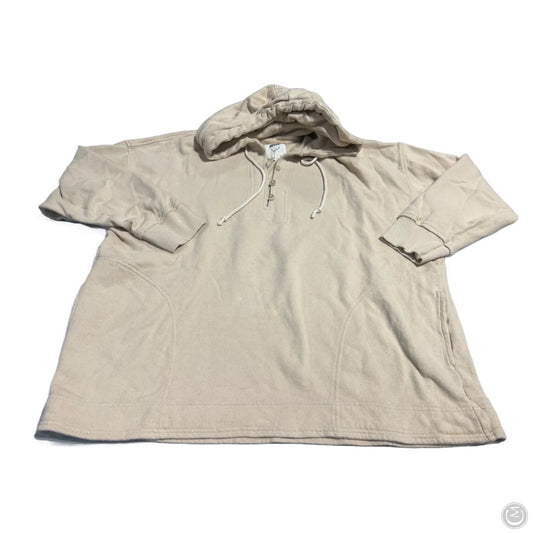 Sweatshirt Hoodie By Aerie In Tan, Size: M