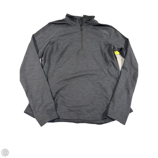 Athletic Top Long Sleeve Collar By Apana In Black, Size: M