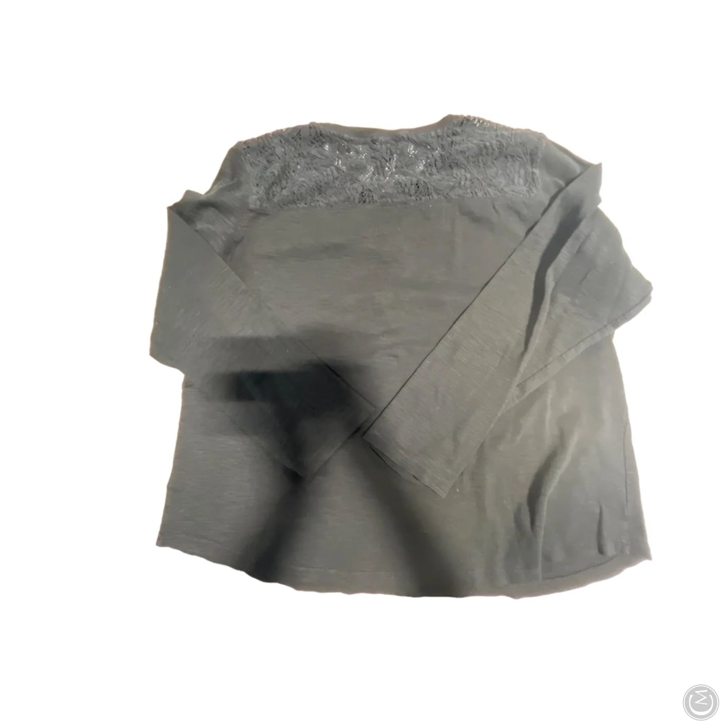 Top Long Sleeve By Chaps In Black, Size: 2x