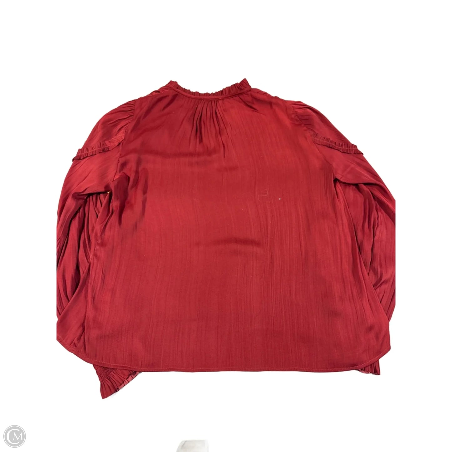 Top Long Sleeve By Evereve In Red, Size: S