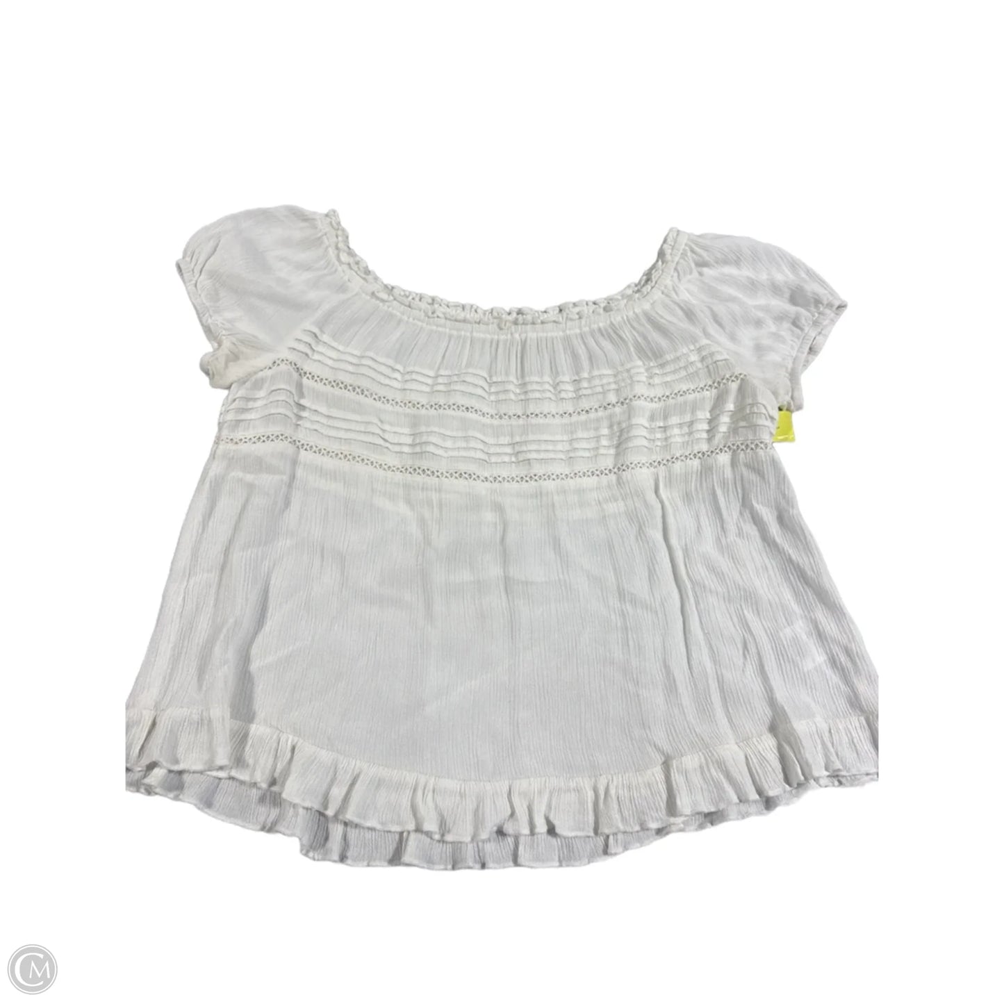 Top Short Sleeve By Altard State In Cream, Size: M