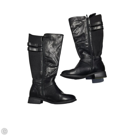 Boots Mid-calf Flats By Torrid In Black, Size: 9