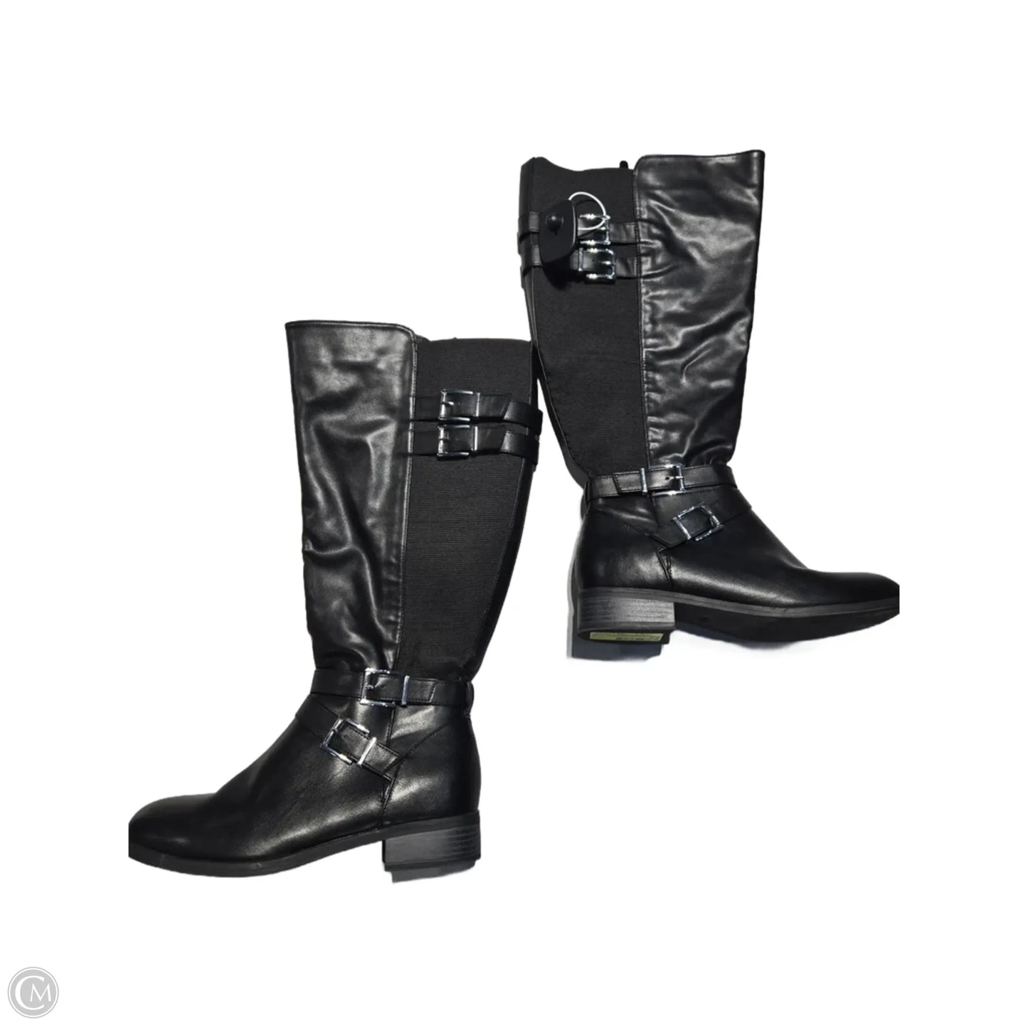 Boots Mid-calf Flats By Torrid In Black, Size: 9