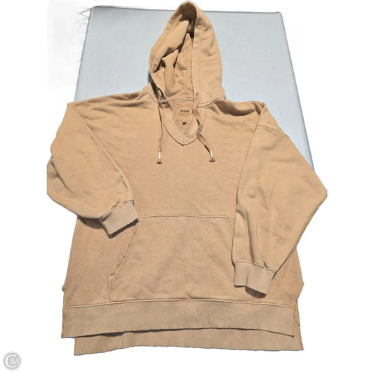 Sweatshirt Hoodie By Aerie In Tan, Size: M
