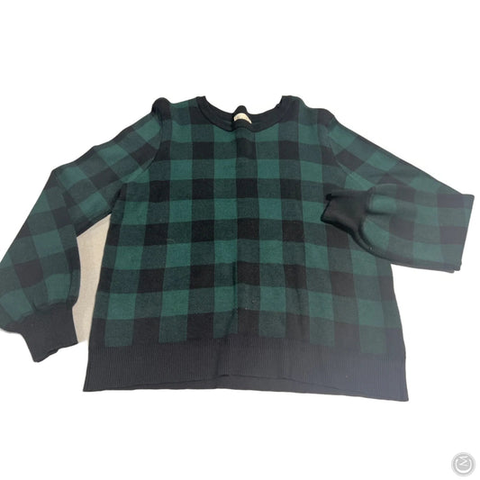 Sweater By Marled In Black & Green, Size: L