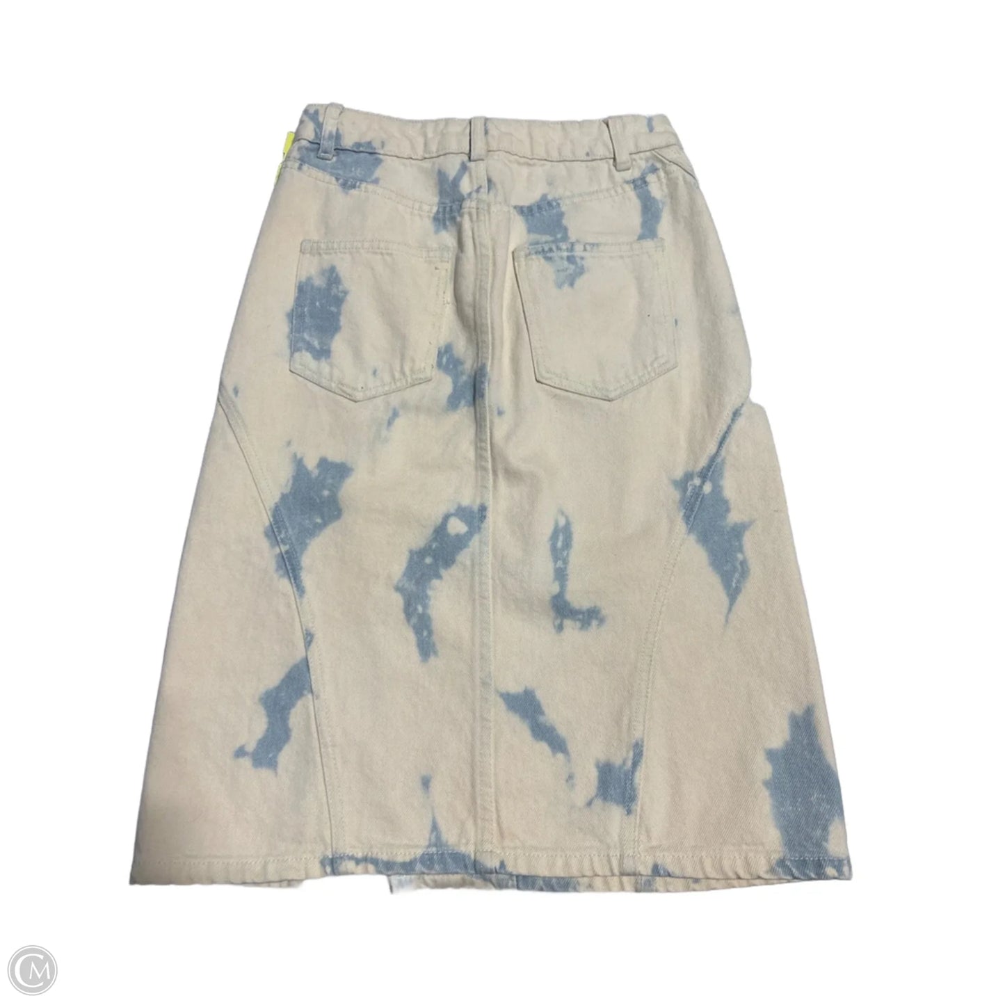 Skirt Midi By Future Collective In Blue & Cream, Size: 0