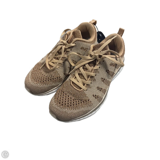 Shoes Designer By Apl In Gold, Size: 8.5