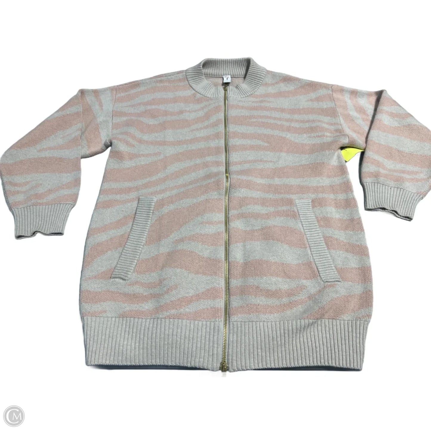Jacket Fleece By Varley In Pink & Tan, Size: S