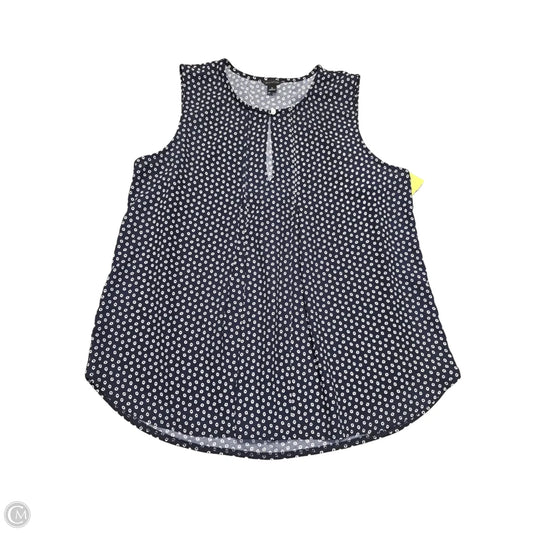 Top Sleeveless By Ann Taylor In Blue, Size: S