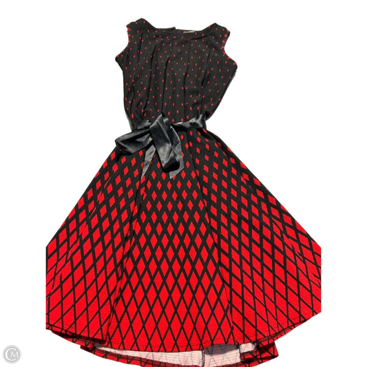 Dress Casual Short By Haani In Black & Red, Size: Sp
