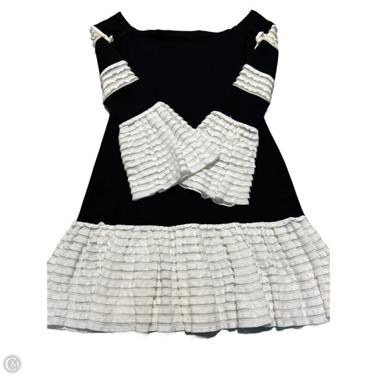 Dress Casual Short By Cma In Black & Cream, Size: M