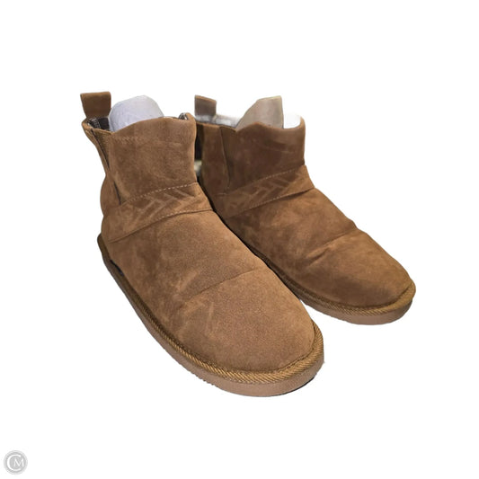 Boots Ankle Flats By Muk Luks In Brown, Size: 10
