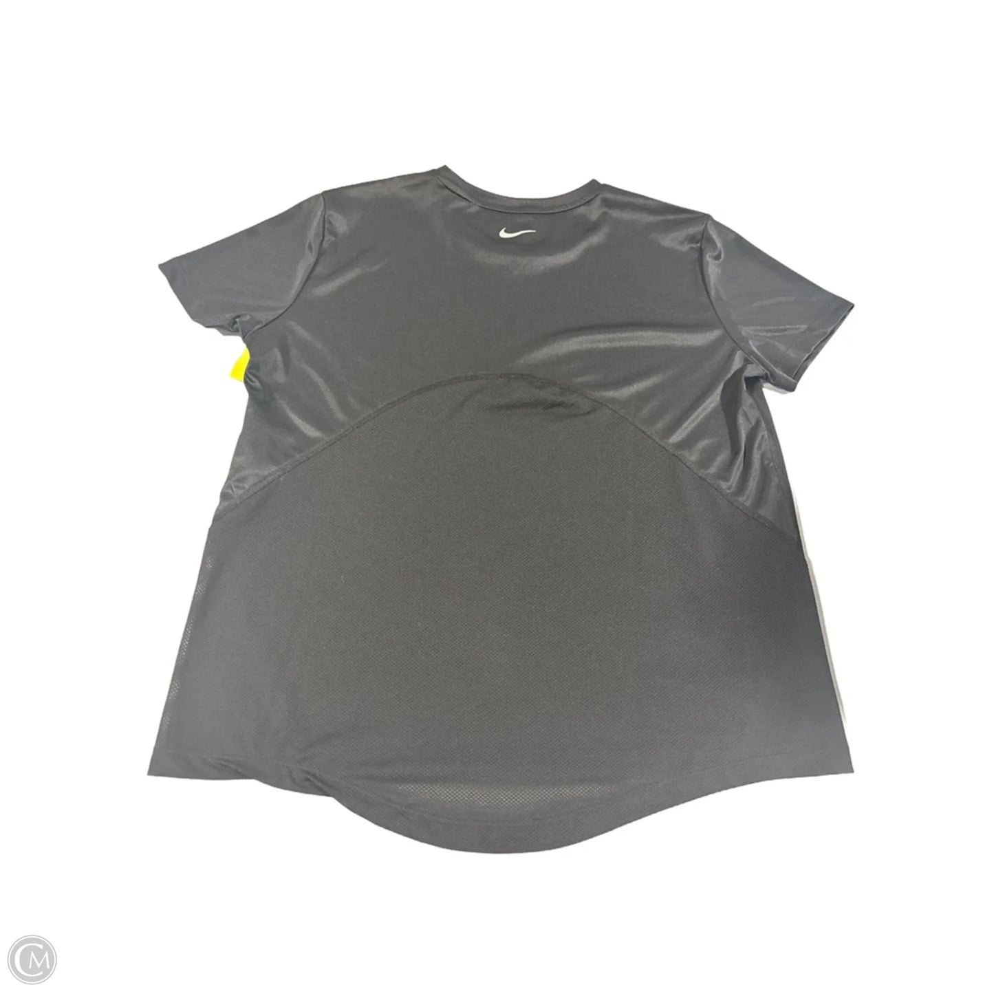 Athletic Top Short Sleeve By Nike In Black, Size: M