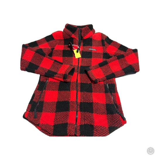Jacket Fleece By Columbia In Black & Red, Size: S