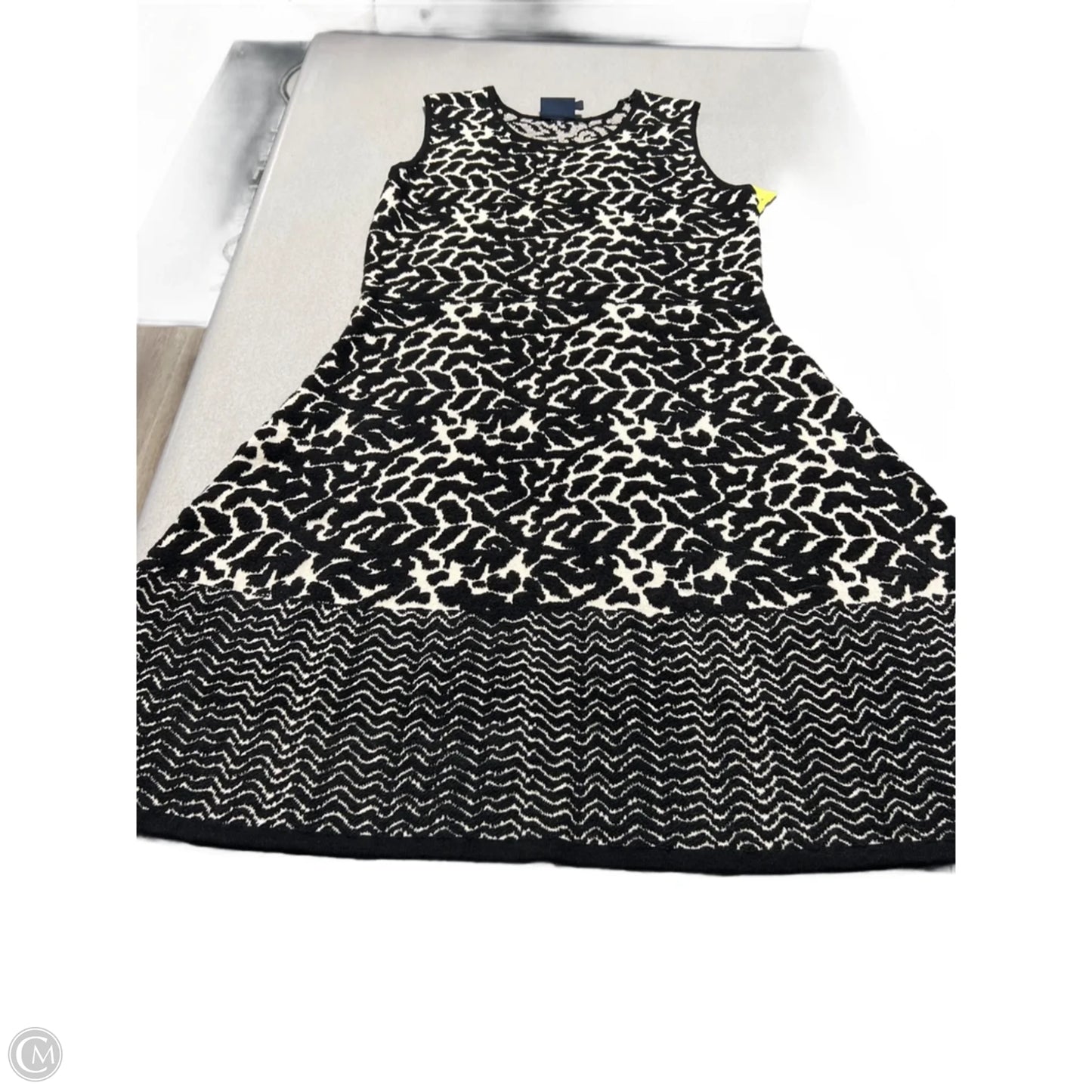 Dress Casual Midi By Just Taylor In Black & White, Size: Xl