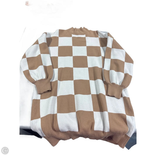 Dress Casual Short By Baltic Born In Tan & White, Size: M