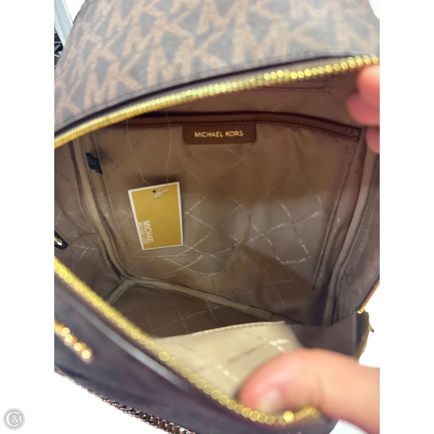 Backpack Designer By Michael Kors, Size: Large