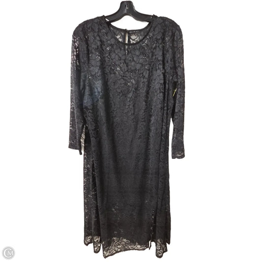 Dress Casual Midi By A New Day In Black, Size: 2x