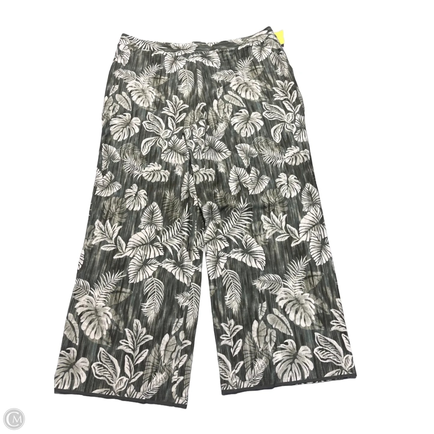 Pants Linen By D&co. In Green, Size: 16