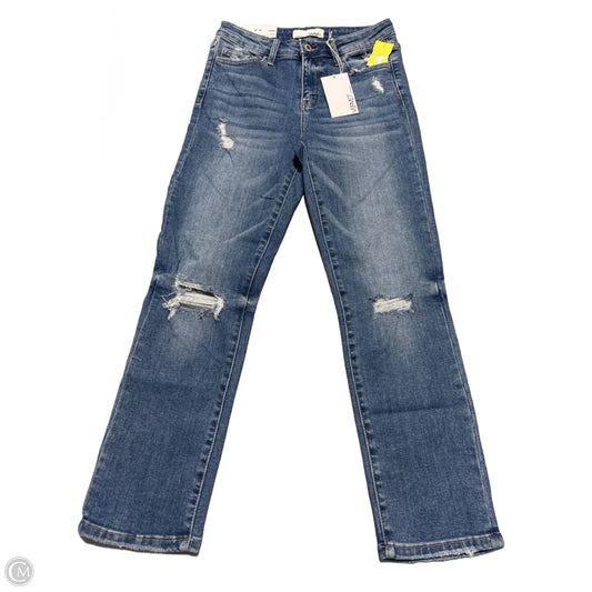 Jeans Straight By Vervet In Blue Denim, Size: 4