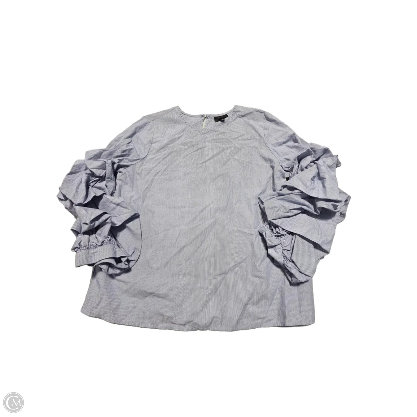 Top Long Sleeve By Who What Wear In Blue, Size: S