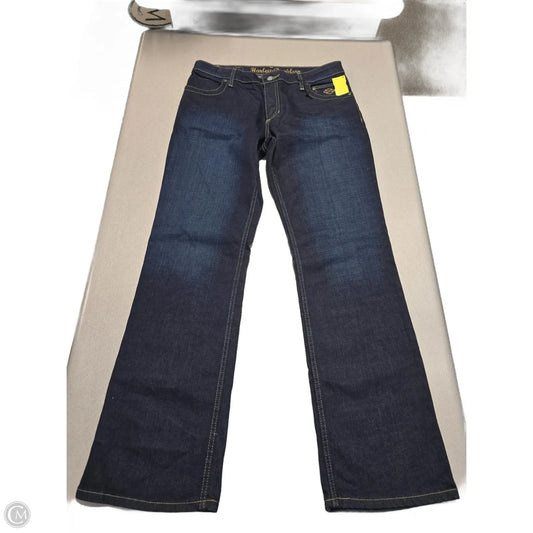 Jeans Boot Cut By Harley Davidson In Blue Denim, Size: 10