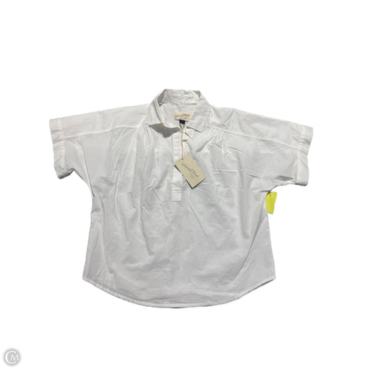 Blouse Short Sleeve By Universal Thread In White, Size: Xs