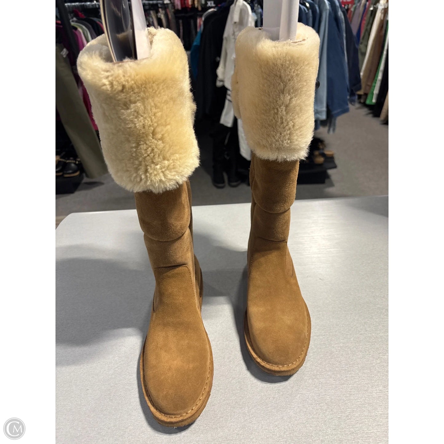 Boots Designer By Ugg In Tan, Size: 8