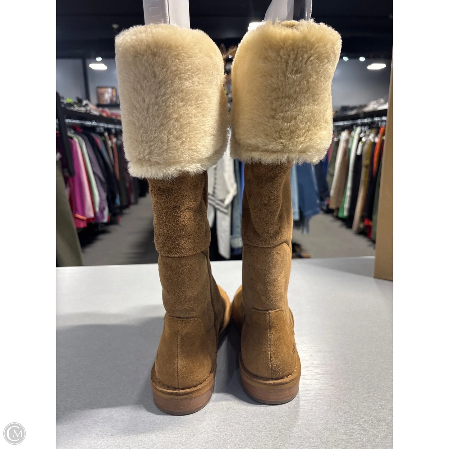 Boots Designer By Ugg In Tan, Size: 8